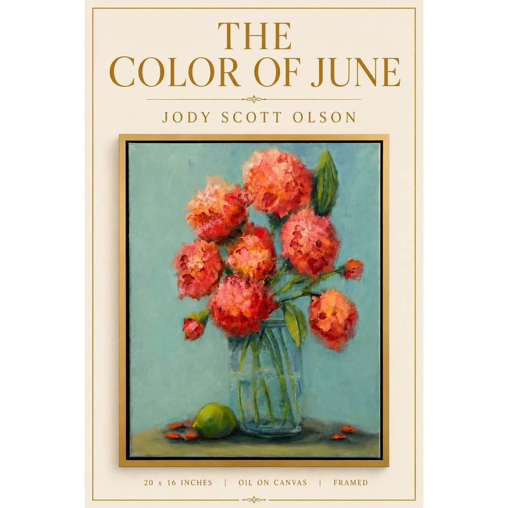 The Color of June 16x20 Original Floral Still Life Painting By‎ Jody Scott Olson